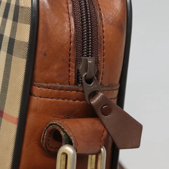 Burberrys Nova Check Shoulder Bag Canvas Beige Auth BA885 - Picture 12 of 16